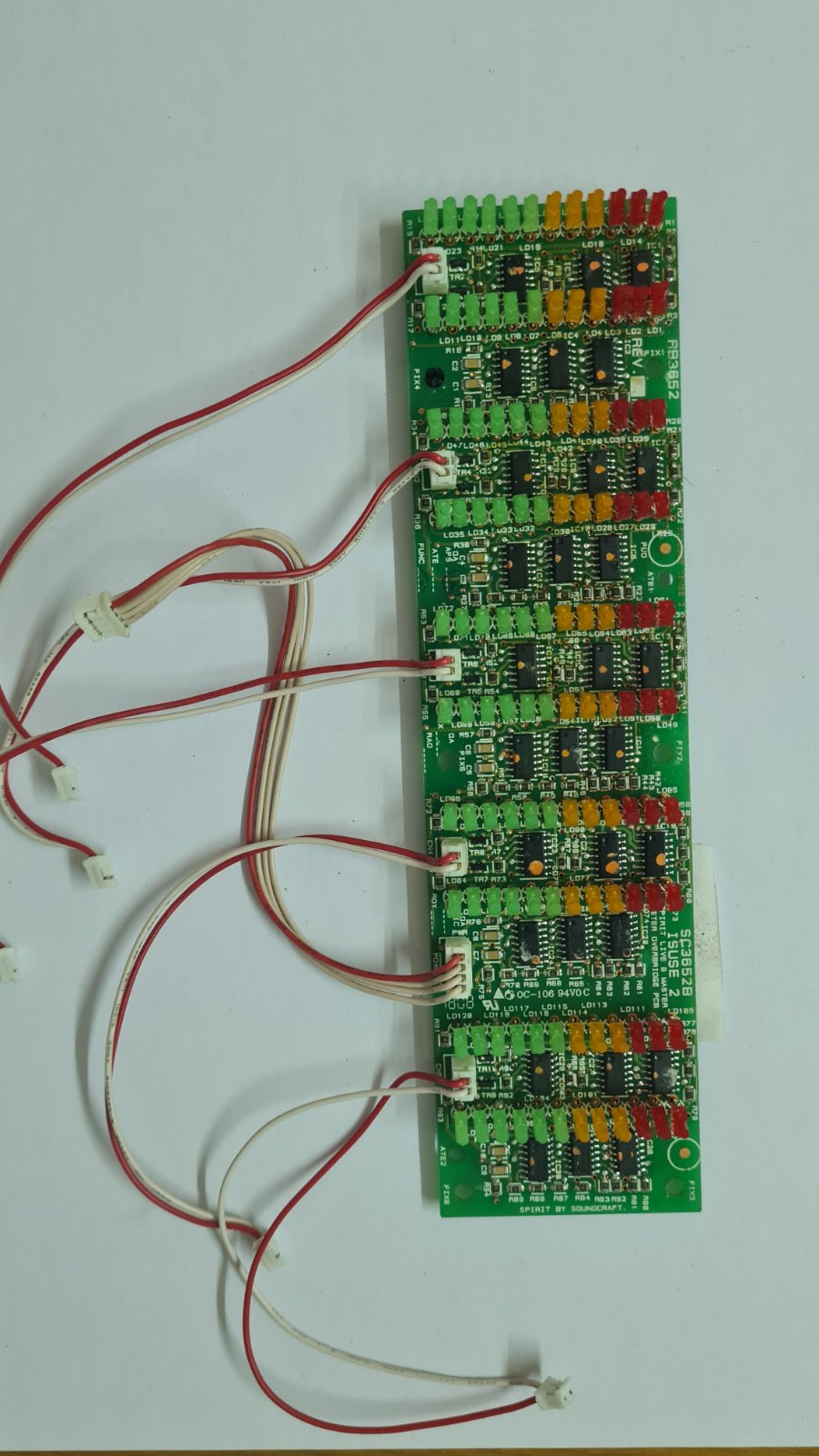 Soundcraft live 8 and others VU pcb SC3652B ISSUE 2