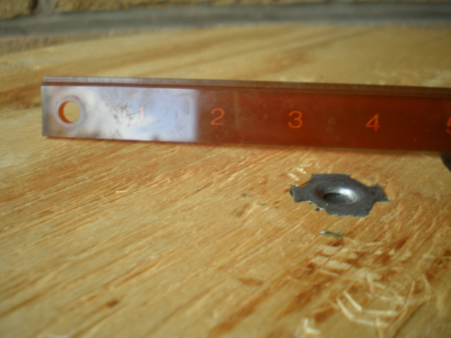 Fostex B16 orange plastic channel number panel