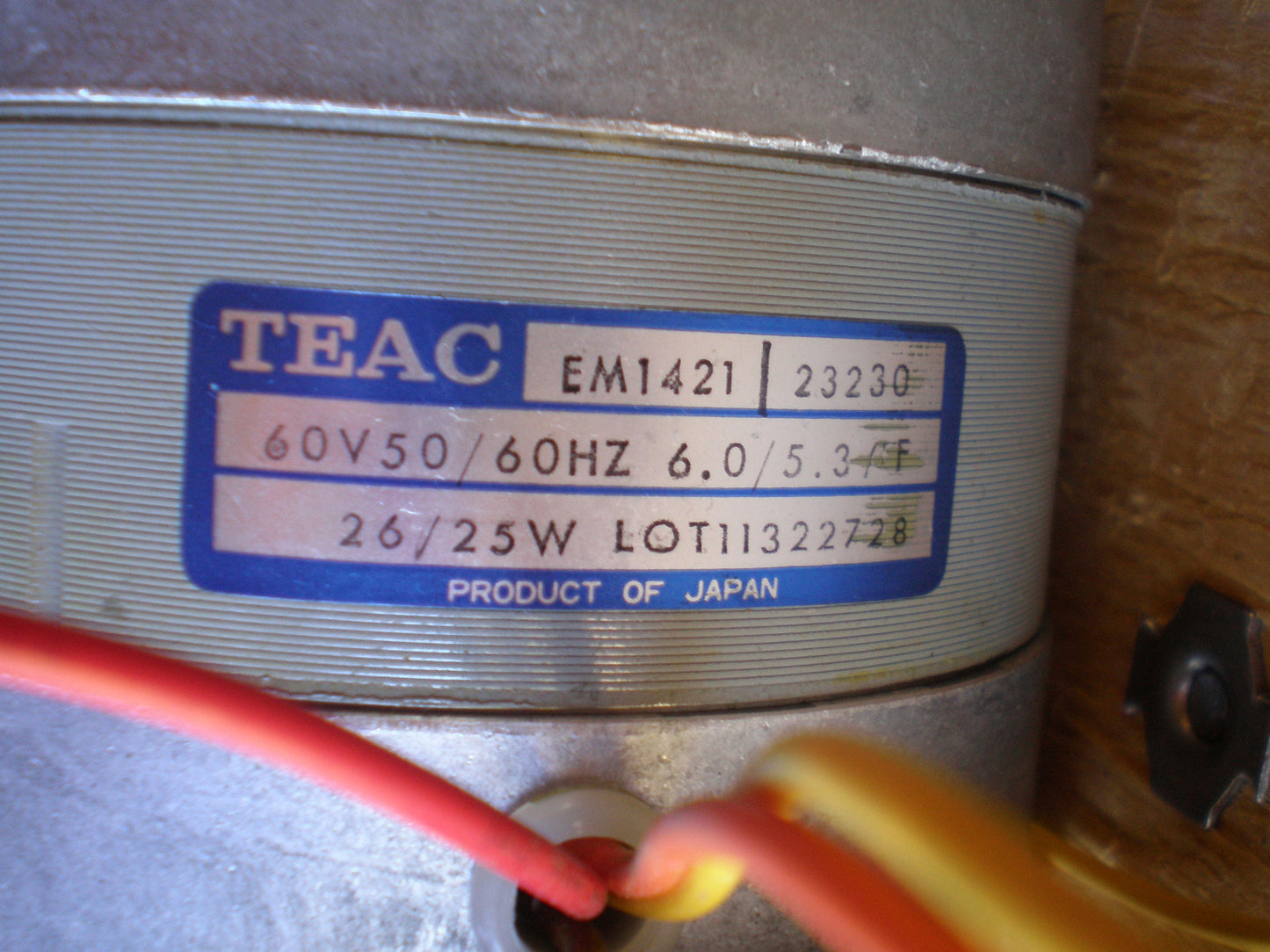 Teac A-3440 a-3340 and others motor model EM1421 left or right