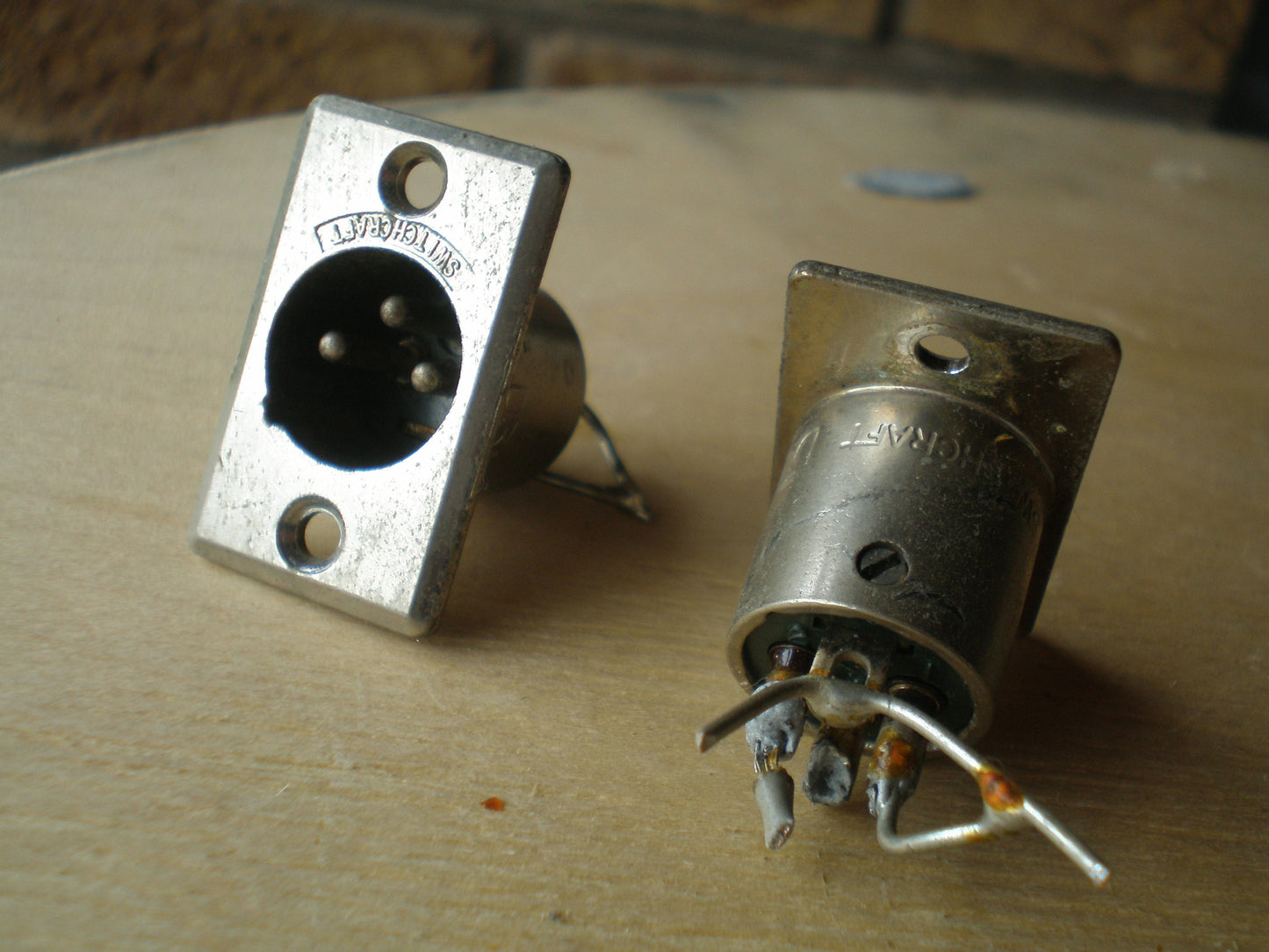 Reclaimed Switchcraft D3M XLRs male panel pack of 2