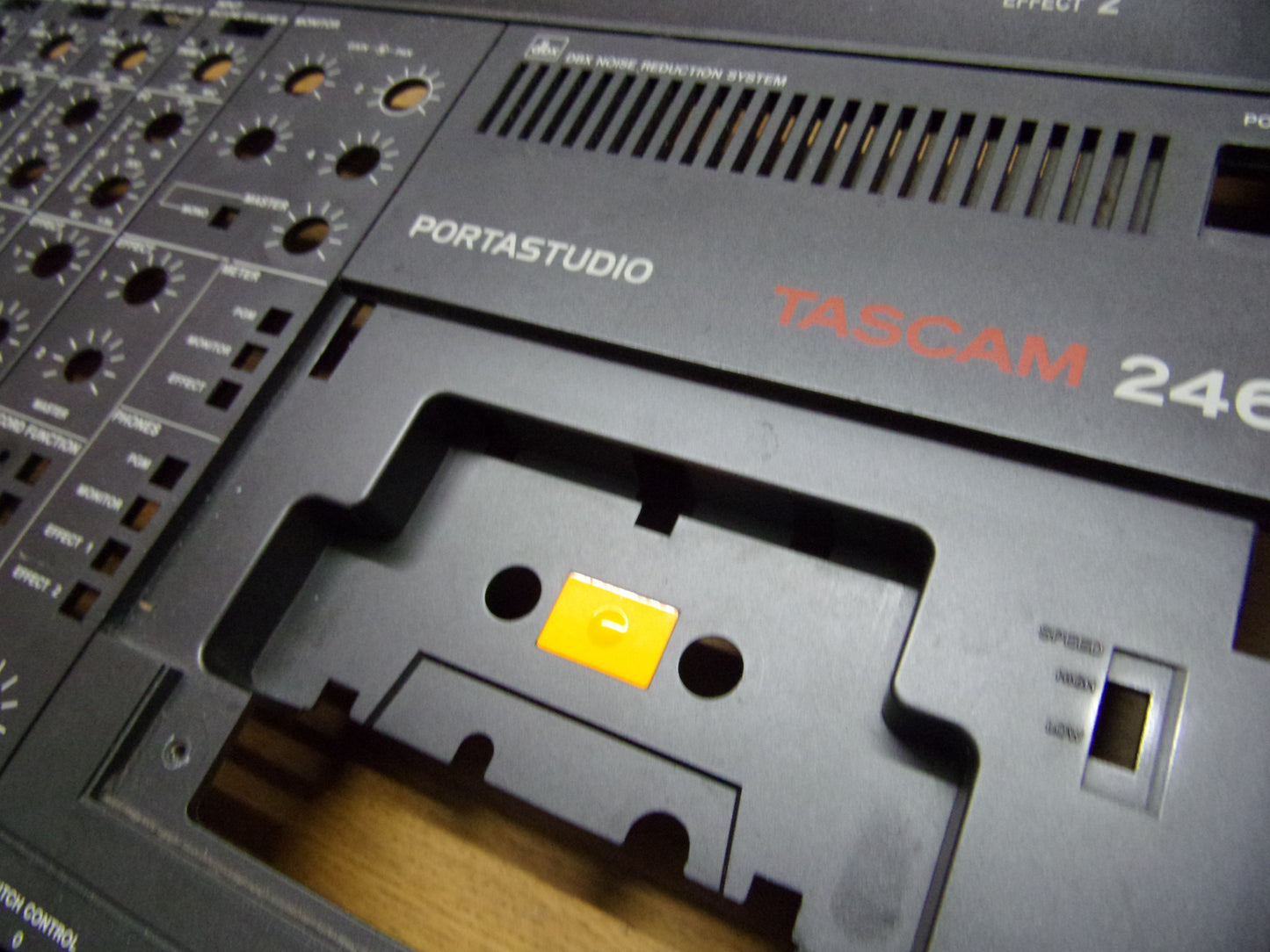 Tascam 246 front plastic shell