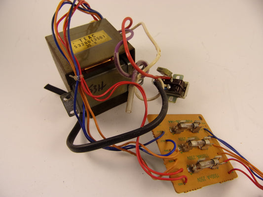 Tascam M-30 power transformer and fuse board 5320013501