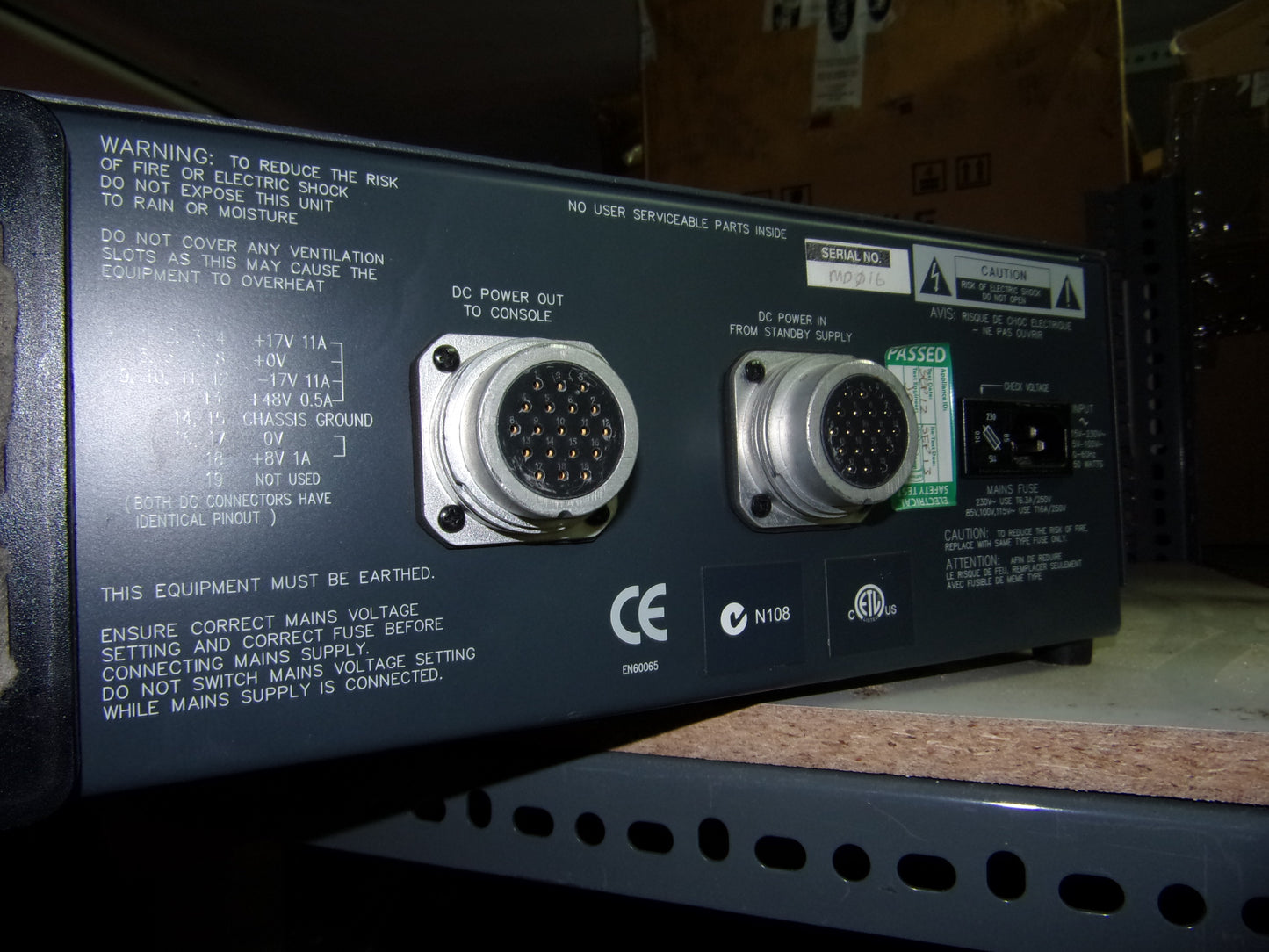 Soundcraft CPS-800 power supply
