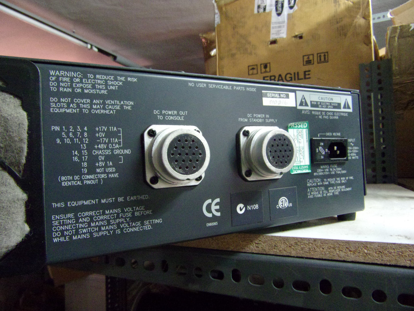 Soundcraft CPS-800 power supply