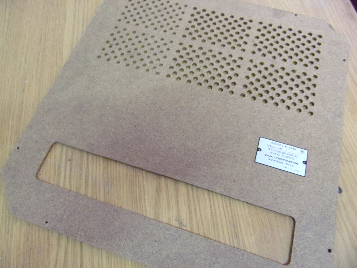 TEAC A-2050 MAIN REAR WOOD PANEL