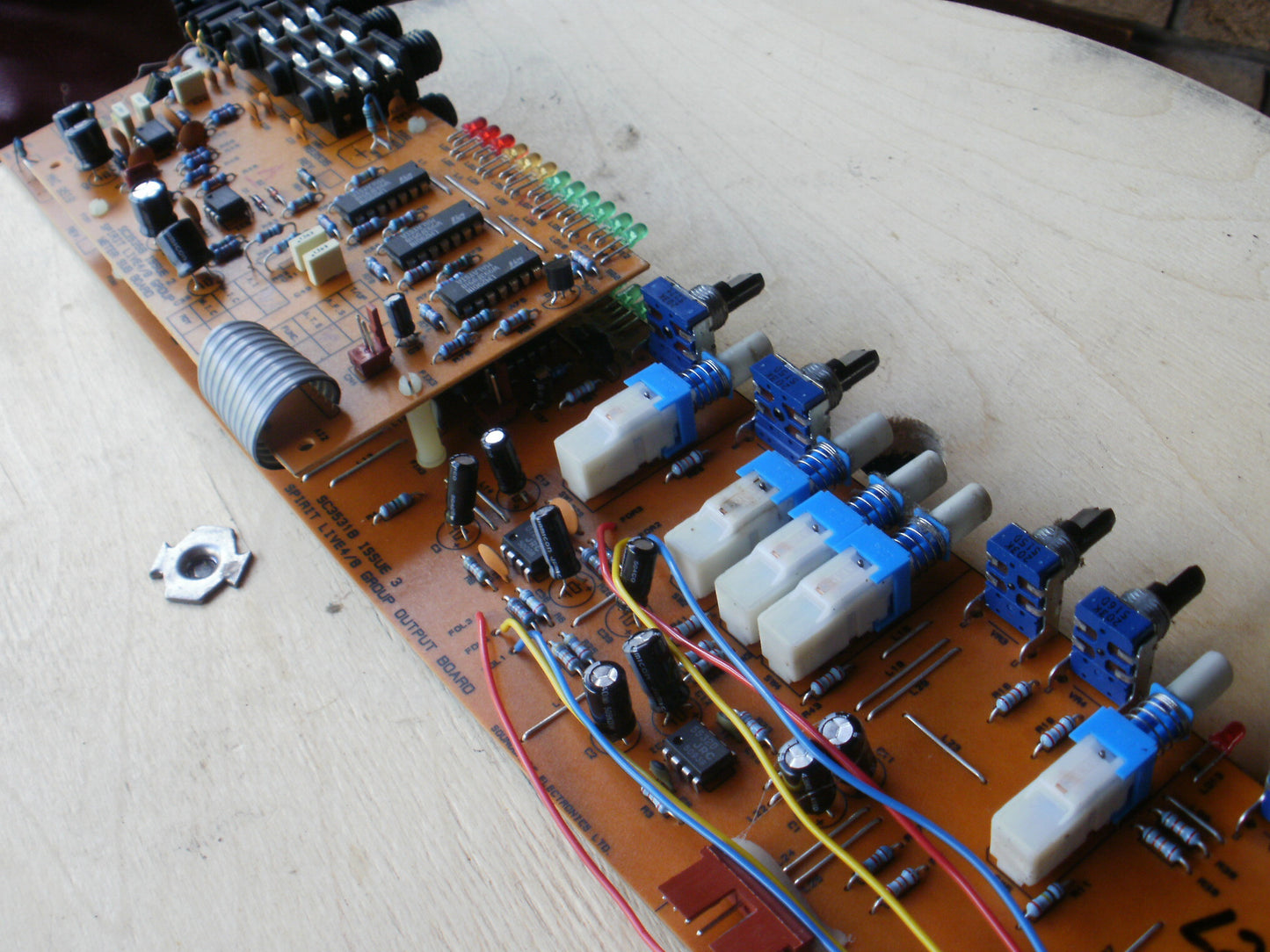 Soundcraft Spirit Live 4-8 group output board  SC3531B  And meter SC3535B various issues