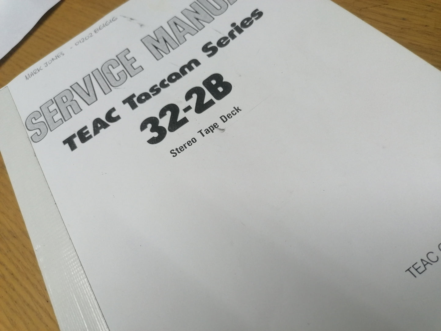 Tascam 32-2B Professional service manual copy