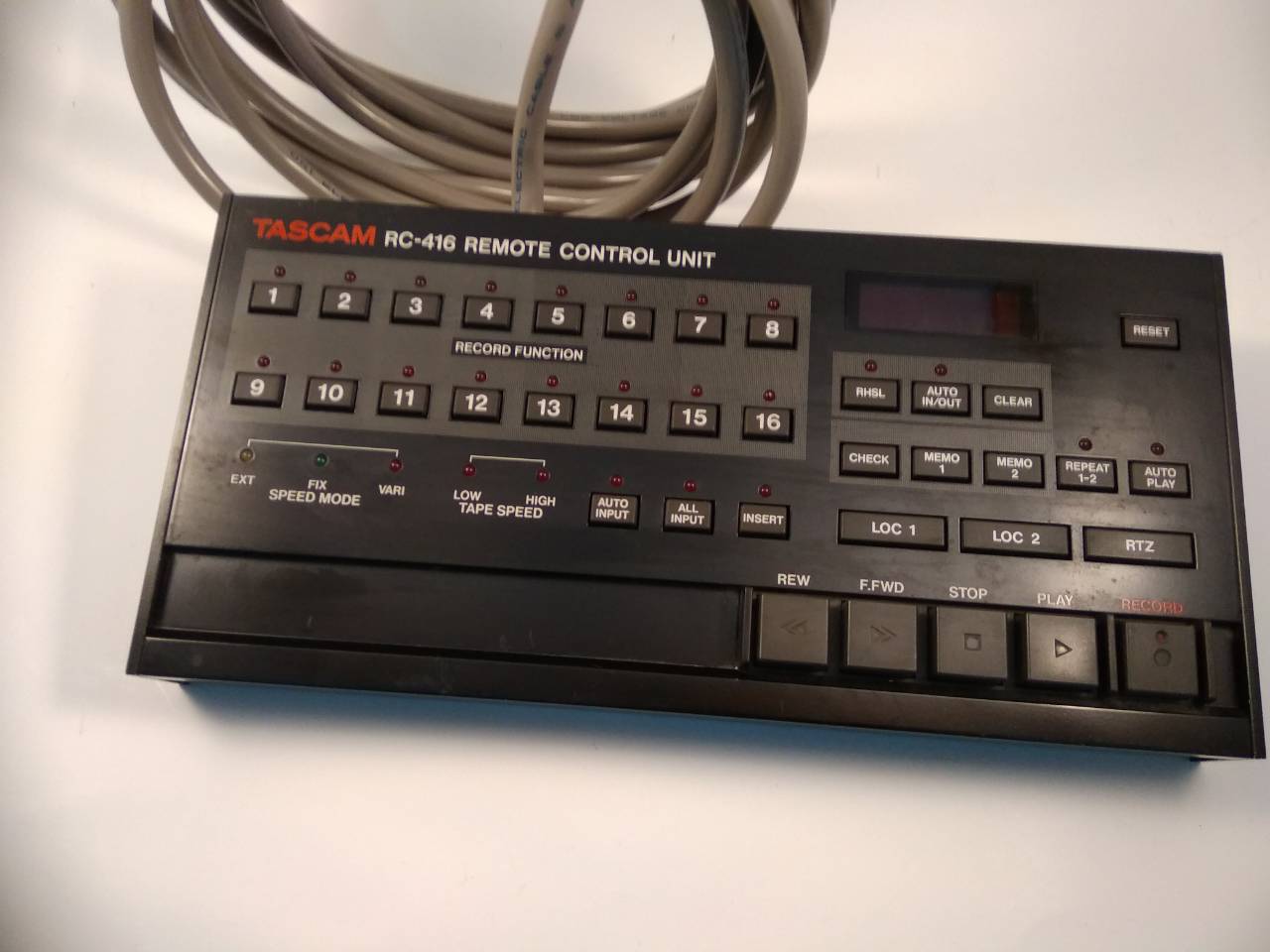Rc416 MSR-16 remote Tascam RC-416 – Tascam Ninja