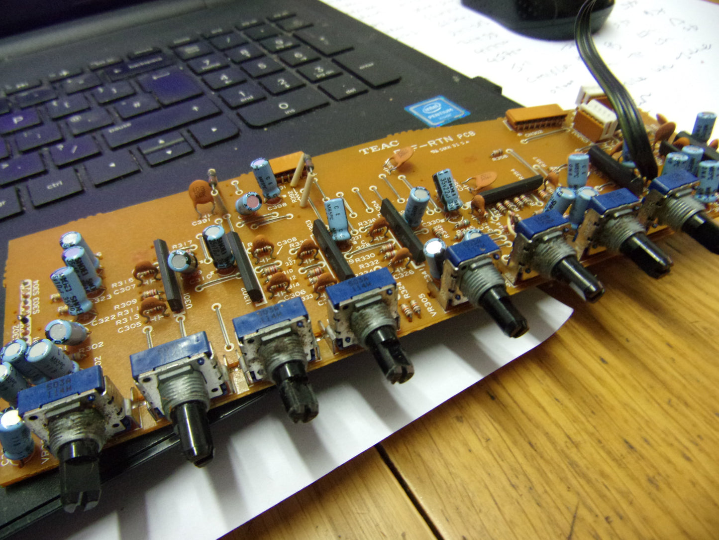 Tascam M-1016 eff rtn pcb (no pcb code)