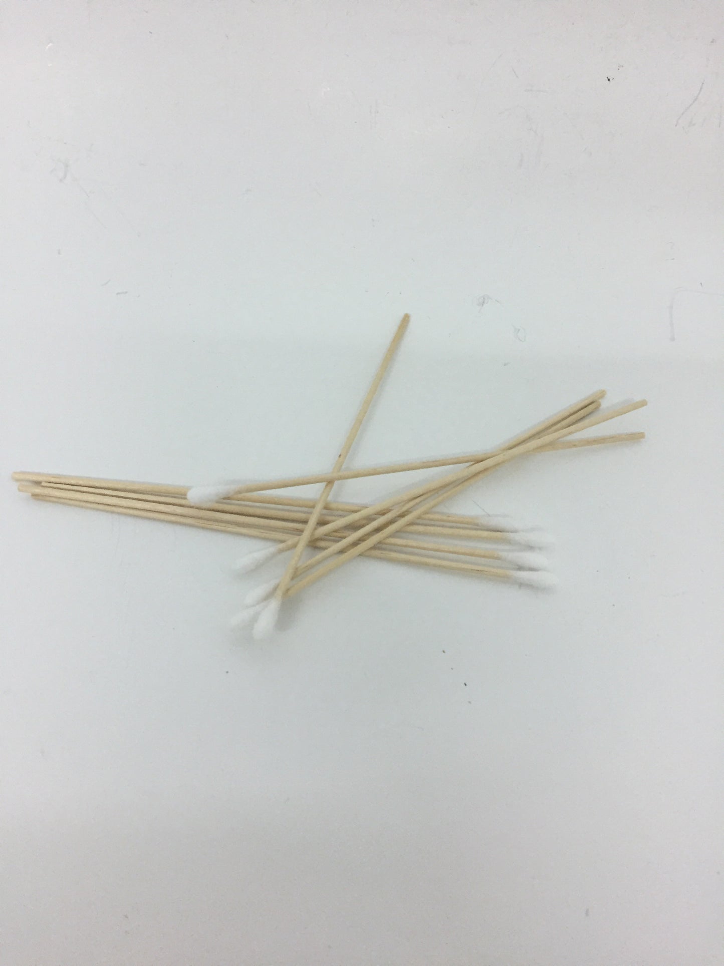 Long wooden cotton swabs/buds for cleaning heads etc pk 5