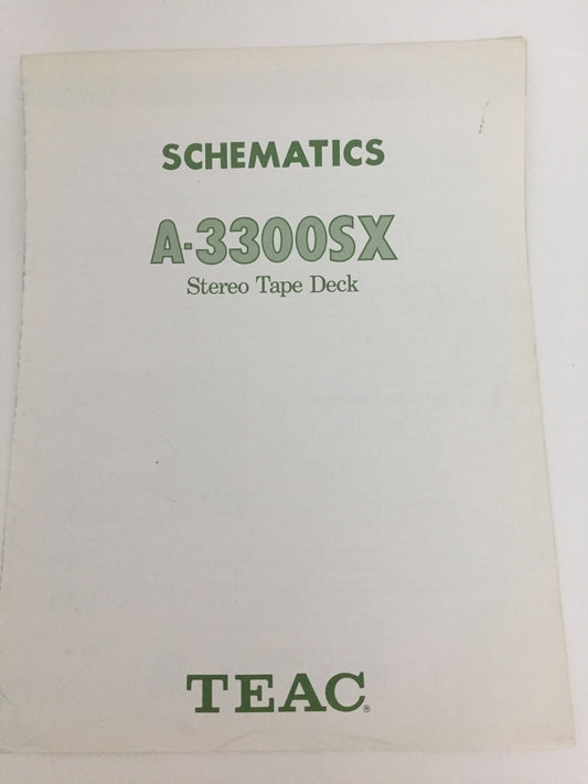 TEAC A-3300SX Stereo Tape Deck Owner's Manual