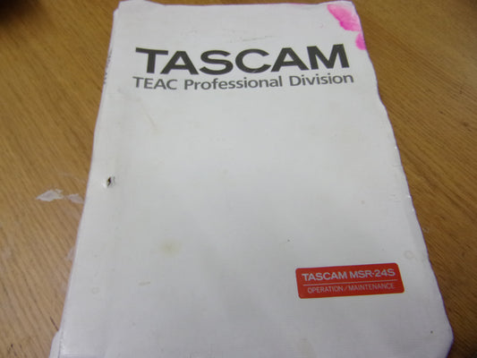 Tascam MSR-24S service manual
