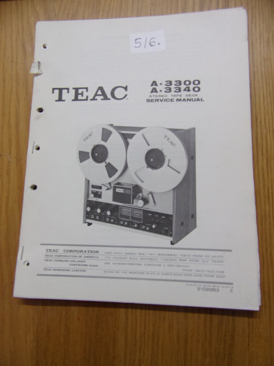 TEAC A-3300 A-3340 service manual