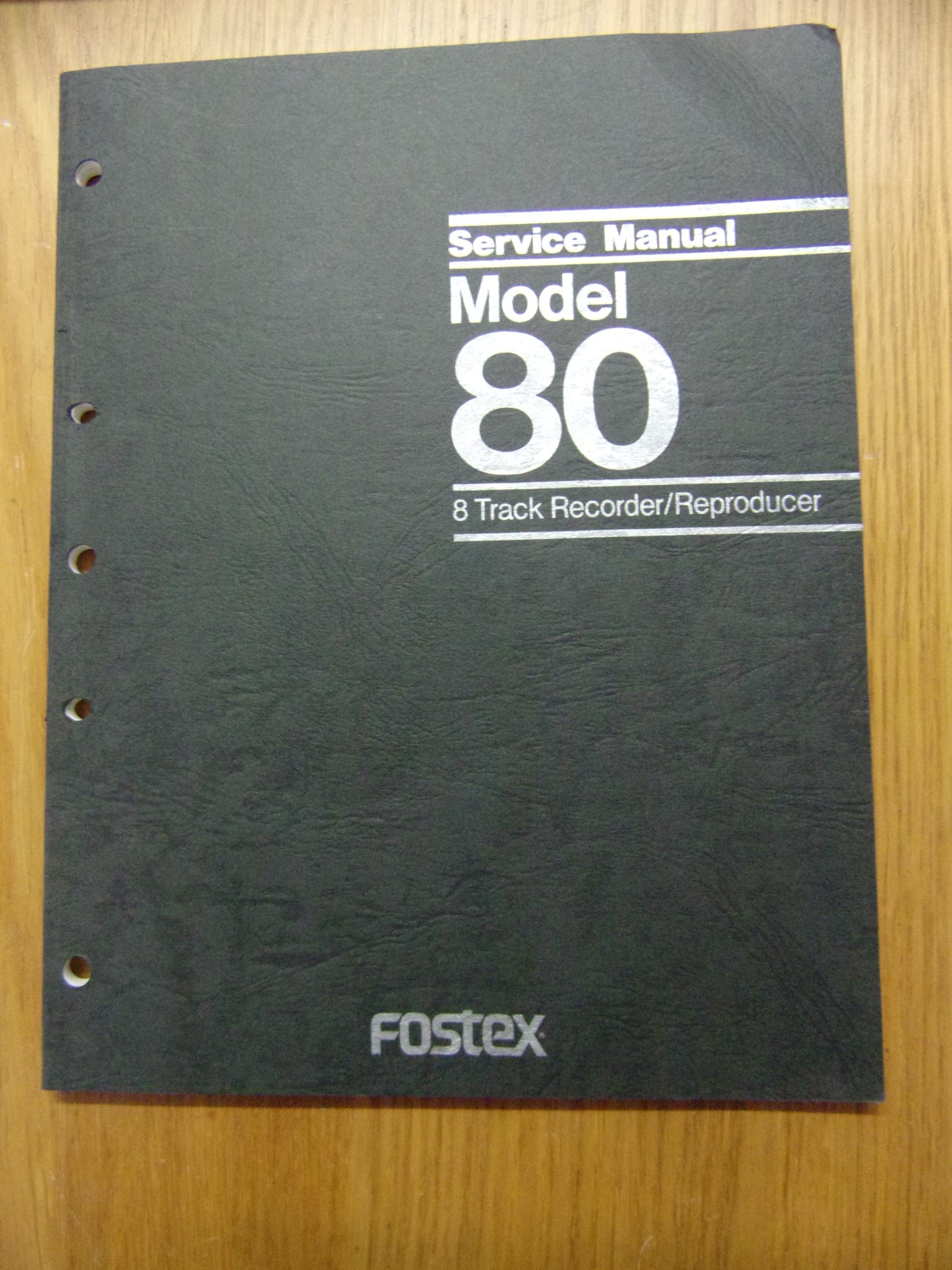 FOSTEX MODEL 80 SERVICE MANUAL