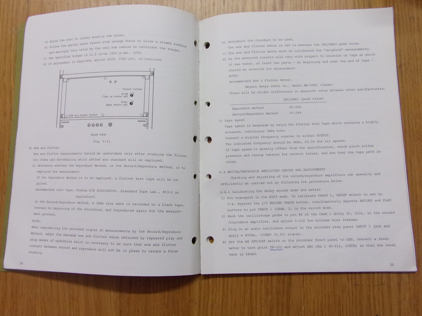 FOSTEX A-8 SERVICE MANUAL