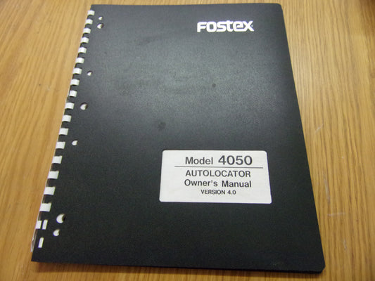 FOSTEX MODEL 4050 OWNERS MANUAL