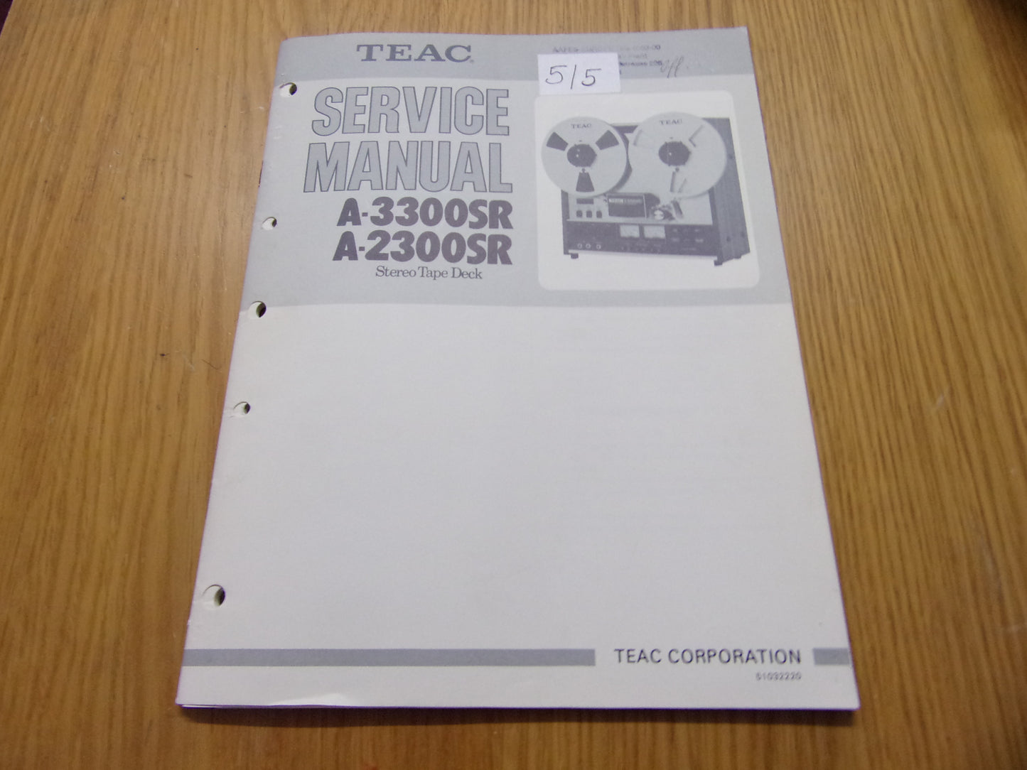 TEAC A-3300SR A-2300SR SERVICE MANUAL