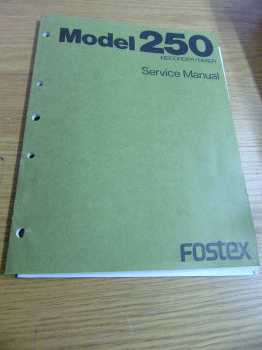 FOSTEX MODEL 250 SERVICE MANUAL