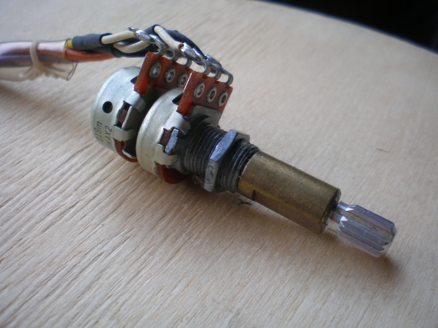 Tascam 22-2 output level control variable resistor 100k log or 10k logdual