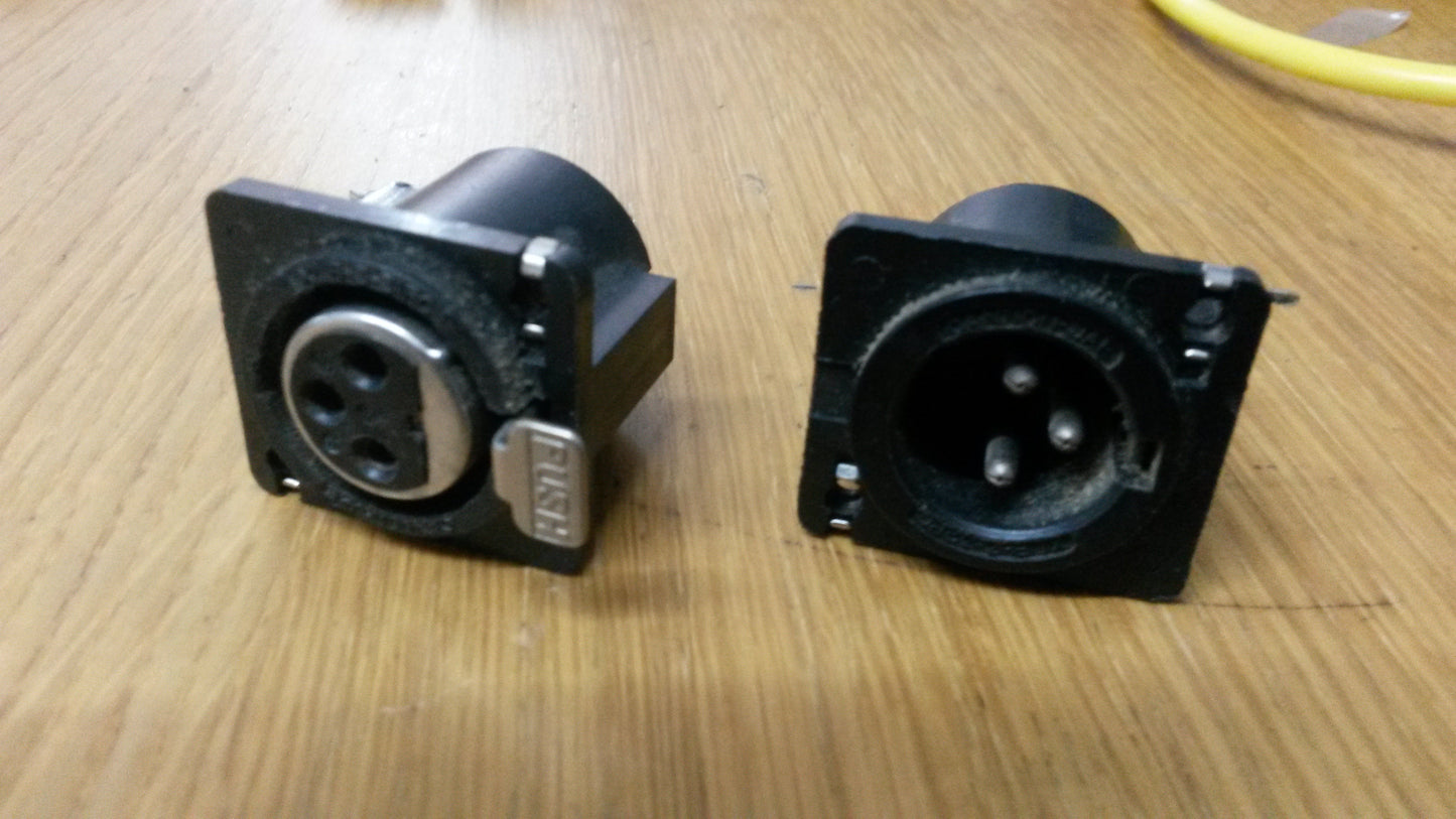 M-1516 and others XLR sockets male or female