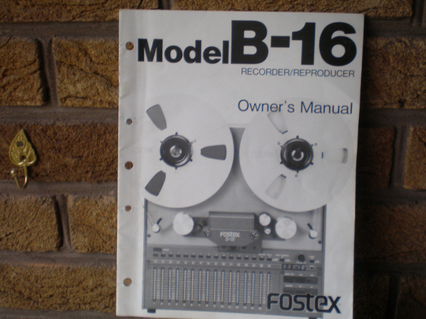 Fostex B16 Owners Manual
