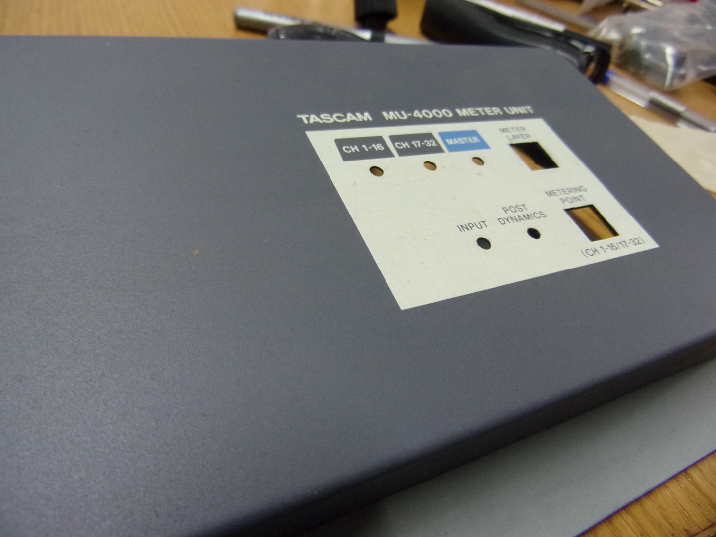 TASCAM MU-4000 DM METER UNIT metal case